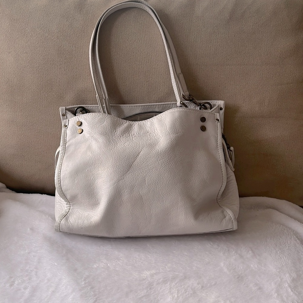 American Leather Co Lenox Triple Entry Satchel